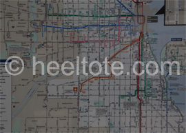 Map of Chicago  heeltote.com