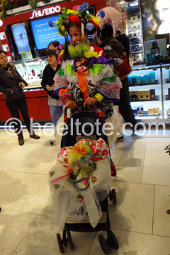 Colorful characters at Macy's 40th Annual                        Flower Show  heeltote.com