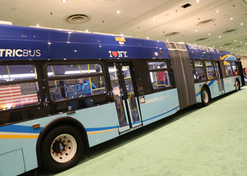 2022 New York International Auto Show at the Jacob Javitz Center  |  MTA Electric Bus   heeltote.com