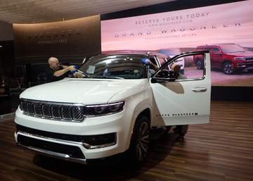 2022 New York International Auto Show at the Jacob Javitz Center | Jeep.  Jeep Grand Wagoneer For Reservation  heeltote.com