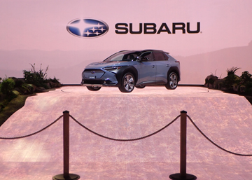 2022 New York International Auto Show at the Jacob Javitz Center | Subaru.  Subaru Solterra EV  heeltote.com